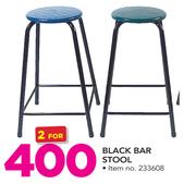 Black bar Stool-For 2