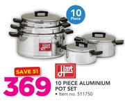 Hart 10 Piece Aluminium Pot Set