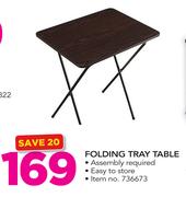 Folding Tray table