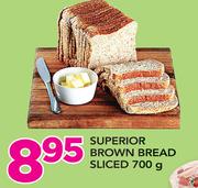 Superior Brown Bread Sliced-700g
