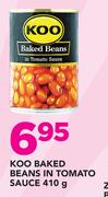 Koo baked Beans In Tomato Sauce-410g
