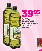 Olivita Sunflower & Extra Virgin Olive Oil Blend-1Ltr Each