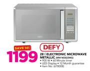 Defy 28Ltr Electronic Microwave Metallic MW M2822MG