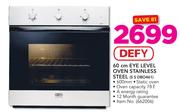 Defy 60cm Eye Level Oven Stainless Steel S S DBO461