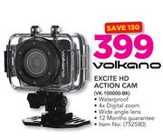 Volkano Excite HD Action Cam VK-100000-BK