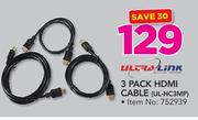 Ultra-Link 3 Pack HDMI Cable UL-HC3MP