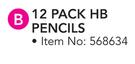 Simple Choice HB Pencils