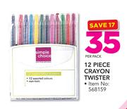 Simple Choice 12 Piece Crayon Twister-Per Pack