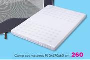 Camp Cot Mattress 970X670X60cm
