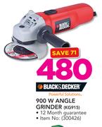 Black & Decker 900W Angle Grinder KG915