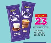 Cadbury Assorted Slabs-2X80