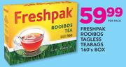 Freshpak Rooibos Tagless Teabags-160's Box Per Pack