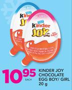 Kinder Joy Chocolate Egg Boy/Girl-20g Each