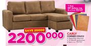 Carly Corner Couch With 1 Free MF Galaxy Rug 2x3m
