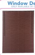 Decorland Ready-Made 25mm PVC Venetian Blinds(Raised Woodgrain-Espresso)-1000x1600mm