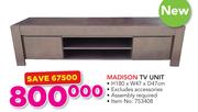 Madison TV Unit 180x47x47cm Excluding Accessories