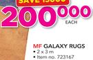 MF Galaxy Rugs 2x3m-Each