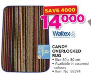 Waltex Candy Overlocked Rug 50x80cm