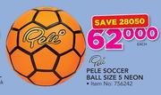Pele Soccer Ball Size 5 Neon-Each