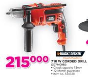Black & Decker 710W Corded Drill CD714CRES
