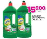 Sunlight Dishwashing Liquid-1.5Ltr Each