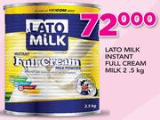 Lato Milk Instant Full Cream Milk-2.5Kg