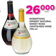 Robertson Winery Natural Sweet Rose/White/Red Wine-750ml Each