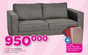 Jordan Couch With Free Multi Flooring Carpet Assorted