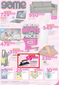 Game Tanzania : Nobody Beats Our Prices(13 July - 25 July 2017), page 1