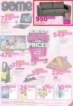 Game Tanzania : Nobody Beats Our Prices(13 July - 25 July 2017), page 1