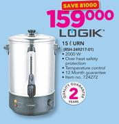 Logik 15Ltr Urn RSH-249217-01