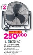 Logik 60cm Industrail Floor Fan LT-601FF