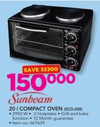 Sunbeam 20Ltr Compact Oven SCO-200