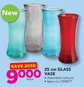25cm Glass Vase-Each