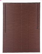 Decorland Ready Made 25MM PVC Venetian Blinds Raised Woodgrain Espresso-600 W x 1000 H mm