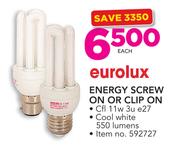 Eurolux Energy Screw On Or Clip On-Each