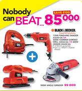 Black & Decker 135W Finishing Sander Or 500W Hammer Corded Drill Or 400W Jigsaw-Each