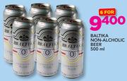Baltika Non-Alcholic Beer-6x500ml