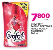 Comfort Fabric Softener Refill Pouch Assorted-800ml