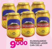 Kilimanjaroo Premium Lager Can-6x330ml
