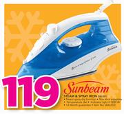 Sunbeam 1200W Steam & Spray Iron SSI-201
