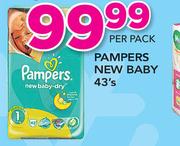 Pampers New Baby-43's Per Pack