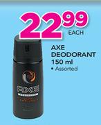 Axe Deodorant Assorted-150ml