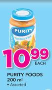 Purity Foods Assorted-200ml