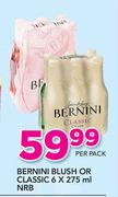 Bernini Blush Or Classic NRB-6 x 275ml Per Pack