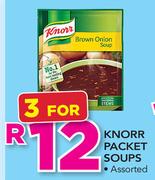 Knorr Packet Soups Assorted-For 3