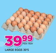 Large Eggs-30's Per Tray