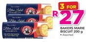 Blue Label Bakers Marie Biscuit-3X200gm