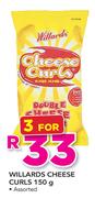 Willard Cheese Curls-3X150gm