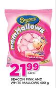 Beacon Pink And White Mallows-400gm